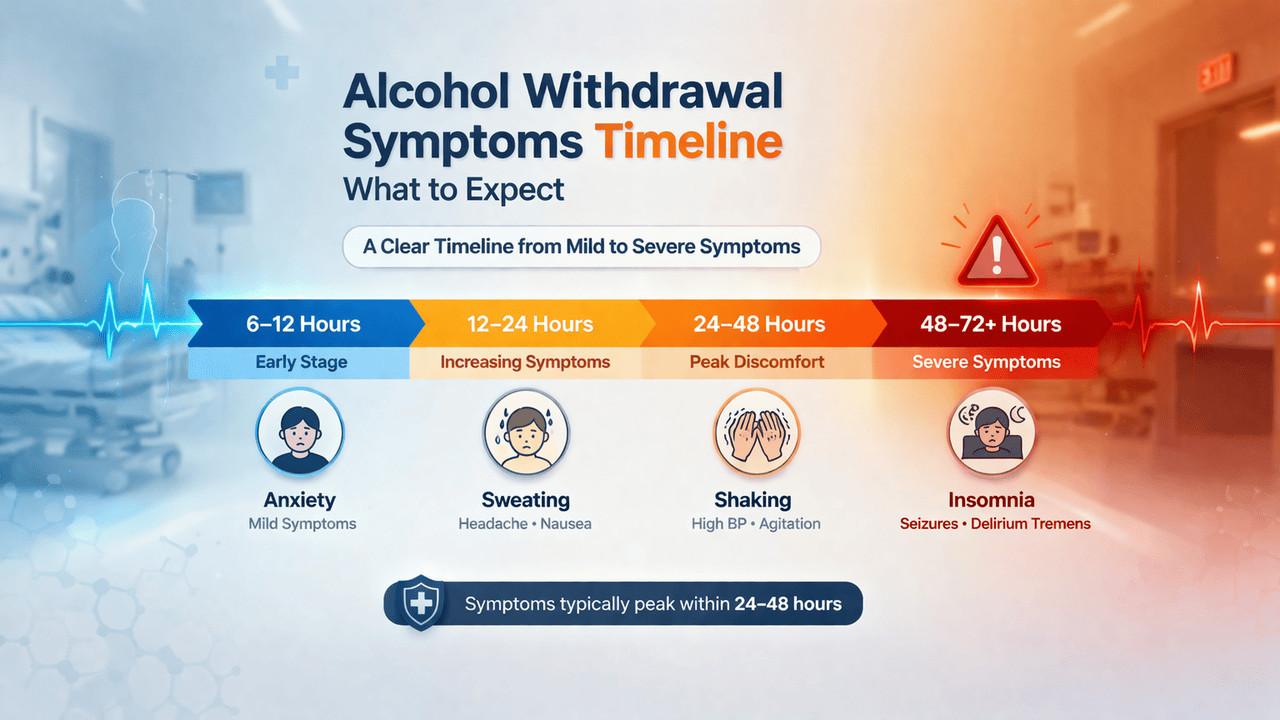 Alcohol Withdrawal Symptoms Timeline